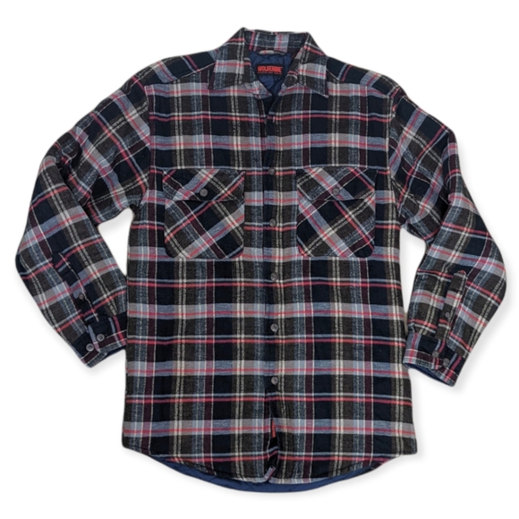Wolverine Other - Wolverine Workwear Quilted Plaid Flannel Insulated Shacket